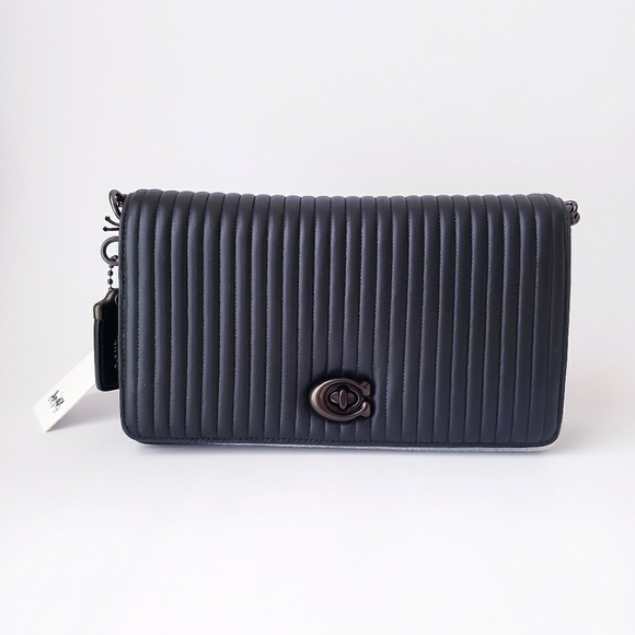 Coach Quilted Dinky Black Crossbody Bag - Picture 13 of 13